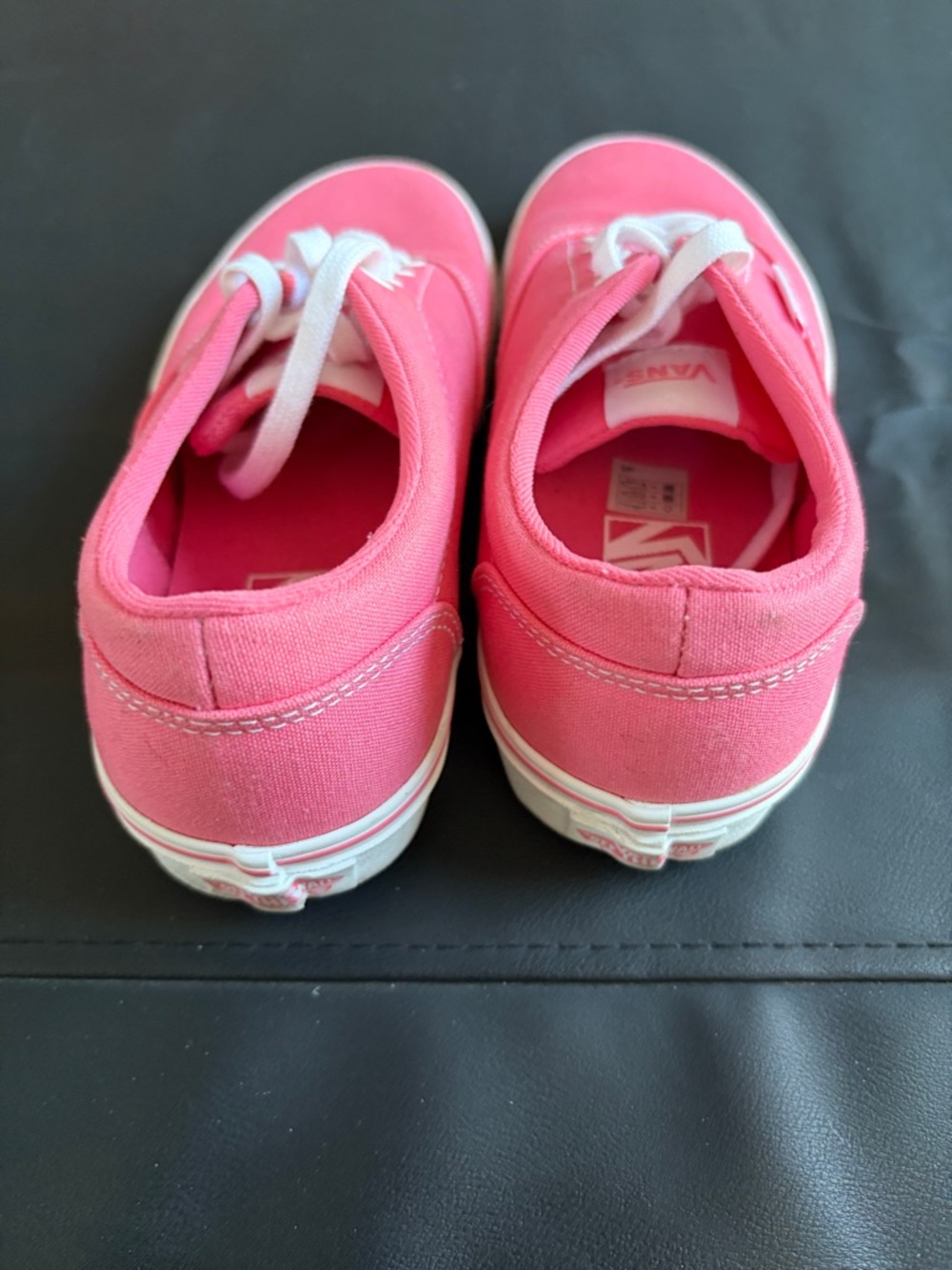 Vans Authentic Pink Canvas Sneakers Women’s Size 6 Lace Up Low Top Shoes - Picture 5 of 10